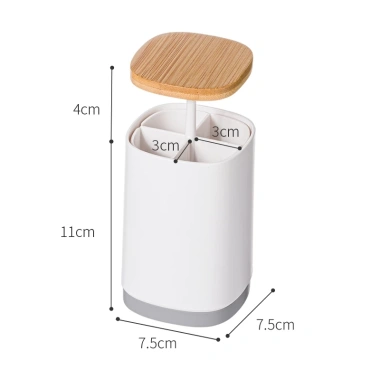 Lọ đựng tăm nút bấm tự động nhựa cao cấp sang trọng - Hộp tăm bông Chỉ nha khoa Nachuan 135k