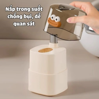Lọ Đựng Tăm Tự Động Bật Lên - Hộp Tăm Hoạt Hình Độc Đáo, Giá Ưu Đãi 34.5k
