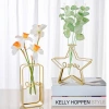 Lọ Hoa Decor Kim Loại Mạ Vàng LOVE - Bình Thủy Tinh Trang Bàn Phòng Khách 83.000 5