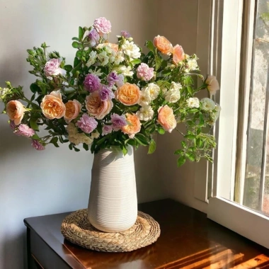 Lọ hoa Đu Đủ men mộc cao 19-30cm - Gốm Bát Tràng, giảm giá 65k, trang trí 3