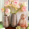 Lọ hoa Đu Đủ men mộc cao 19-30cm - Gốm Bát Tràng, giảm giá 65k, trang trí 6