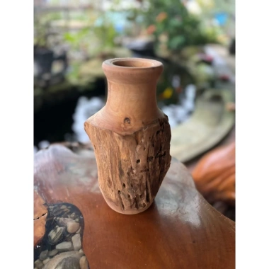 Lọ Hoa gỗ Lũa Decore - Bình hoa gỗ tự nhiên, phụ kiện trang trí, phù hợp home stay, nhà hàng, quán cafe, giảm giá 129.000đ