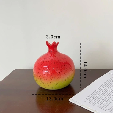 Lọ hoa gốm sứ bầu tròn hình hoa quả - Trang trí nhà cửa, chiêu tài, giảm giá 129k