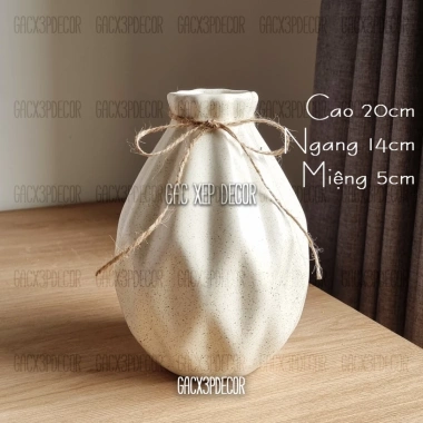Lọ hoa gốm sứ men mát phong cách Retro - Thiết kế vintage, giá ưu đãi 46.860₫ 3
