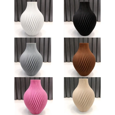 Lọ hoa nhựa vân xoắn decor phong cách tối giản, trang trí bàn, phòng khách, giá 59.000 VND 8 Lọ hoa nhựa vân xoắn decor phong cách tối giản, trang trí bàn, phòng khách, giá 59.000 VND 8