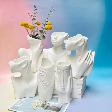 Lọ hoa thạch cao Bắc Âu – chụp ảnh sản phẩm, decor nhà, quà tặng chỉ 20.000đ