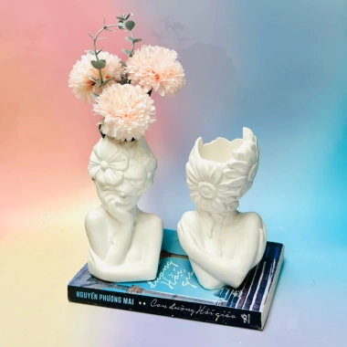 Lọ hoa thạch cao Bắc Âu – chụp ảnh sản phẩm, decor nhà, quà tặng chỉ 20.000đ