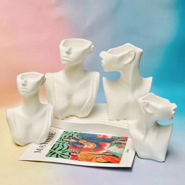 Lọ hoa thạch cao Bắc Âu – chụp ảnh sản phẩm, decor nhà, quà tặng chỉ 20.000đ