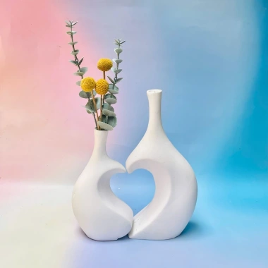 Lọ hoa thạch cao ghép decor - Chụp ảnh sản phẩm, trang trí nhà cửa, chỉ 25.000₫ 6