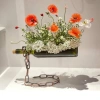 Lọ Hoa Thủy Tinh Decor Bình Hoa Hình Chai + Dây Xích Độc Đáo - Giá chỉ 149.000đ 3