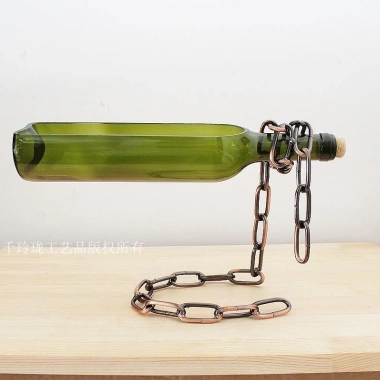 Lọ Hoa Thủy Tinh Decor Hình Chai - Bình Hoa Đáo Kèm Dây Xích, Giá Ưu Đãi 125k 9