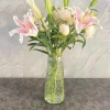 Lọ hoa thủy tinh hổ phách 20-25cm - Bình trang trí nhà cửa sang trọng, chỉ 39.102₫ 3