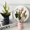 Lọ Hoa Tulip Giả Kèm Túi Xách - Trang Trí Nhà Cửa, Quà Tặng Lễ Hội, Giá 15.999 VND