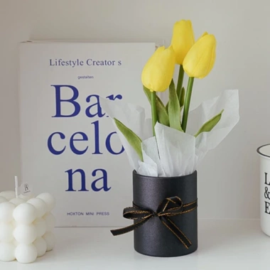 Lọ Hoa Tulip Giả Kèm Túi Xách - Trang Trí Nhà Cửa, Quà Tặng Lễ Hội, Giá 15.999 VND 8