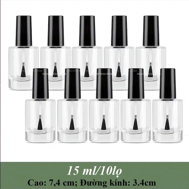 Lọ không 15ml thủy tinh nhỏ - Chai rỗng cọ chiết gel, nước mềm da, 7.900 VND