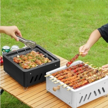 Lò nướng than không khói di động chịu nhiệt Dã ngoại cắm trại giá 330.264 VND