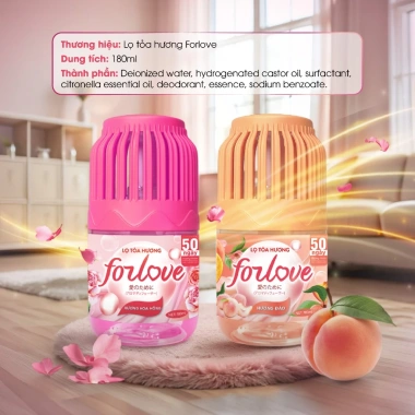 Lọ Tỏa Hương Forlove - Tinh Dầu Thơm Hoa Quả Dịu Nhẹ, Kích Thích Não Bộ, Thư Giãn, 19.000₫ 5