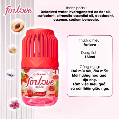 Lọ Tỏa Hương Forlove - Tinh Dầu Thơm Hoa Quả Dịu Nhẹ, Kích Thích Não Bộ, Thư Giãn, 19.000₫ 8