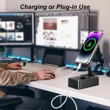 Loa Bluetooth 3 trong 1 pin dự phòng, giá đỡ điện thoại chống trượt gập gọn - 123.500₫ 7