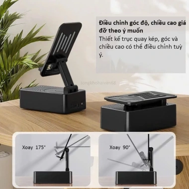 Loa Bluetooth 3 trong 1 sạc dự phòng, giá đỡ điện thoại chống trượt 66.000 VND 7