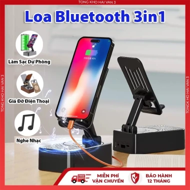 Loa Bluetooth 3in1 & Giá Đỡ Điện Thoại Gập Lại - Chống Trượt Đa Năng, 19.300 VND 6