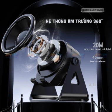 Loa Bluetooth 5.3 2in1 + Giá Đỡ Cảm Ứng – Âm Trầm, Tương Thích Mọi Máy, 199k 5
