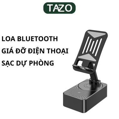 Loa Bluetooth Bass Mạnh Pin Trâu 3in1 TAZO - Giá Đỡ & Sạc Dự Phòng