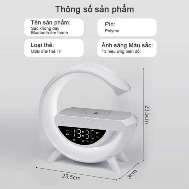 Loa Bluetooth BT-3.401 sạc không dây - Nghe nhạc, đồng hồ, báo thức, chữ G to nhất, chỉ 159.000₫ 6