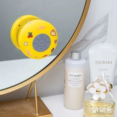 Loa Bluetooth chống nước mini không dây, gắn tường trong nhà tắm, kèm sticker cute, FREESHIP, chỉ 62.999đ 4