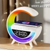 Loa Bluetooth Chữ G - đồng hồ báo thức, LED nhạy nhạc, sạc không dây - 134.442₫ 7