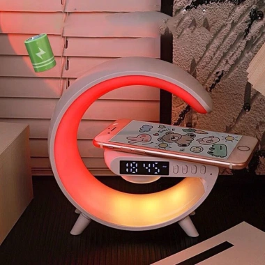 Loa Bluetooth đa năng: sạc không dây, đồng hồ, báo thức, đèn ngủ đa màu – Hot Trend 109.000₫ 2