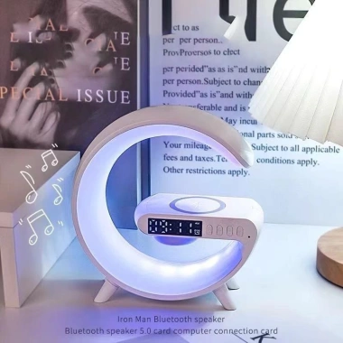 Loa Bluetooth đa năng: sạc không dây, đồng hồ, báo thức, đèn ngủ đa màu – Hot Trend 109.000₫ 3
