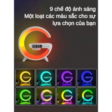 Loa Bluetooth đa năng: sạc không dây, đồng hồ, báo thức, đèn ngủ đa màu – Hot Trend 109.000₫ 4