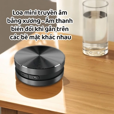 Loa Bluetooth Dẫn Xương Chống Nước Kim Loại Nam Châm, Âm Thanh Cộng Hưởng Nhỏ Gọn - Quà Công Nghệ Cao Cấp 4