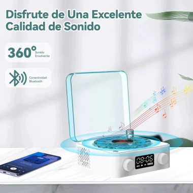 Loa Bluetooth Đèn Ngủ Âm Thanh Trắng Ghi Âm Hỗ Trợ Giấc Ngủ - Quà Tặng Hoàn Hảo 3