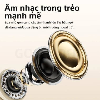 Loa Bluetooth di động 2 trong 1 Goojodoq TWS 1.200mAh - Bluetooth 5.4, ánh sáng ban đêm 3 cấp, giá chỉ 319.000 VND