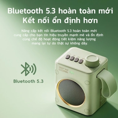 Loa Bluetooth di động SASION - Thời gian dùng lâu, hỗ trợ AUX, USB, thẻ nhớ, radio, 329.000đ