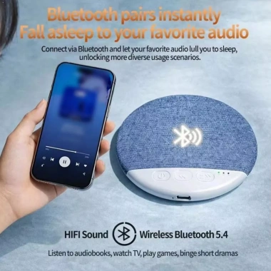 Loa Bluetooth Dưới Gối Siêu Mỏng AQUA - Âm Thanh HiFi, Hẹn Giờ Tắt, Giảm Mất Ngủ