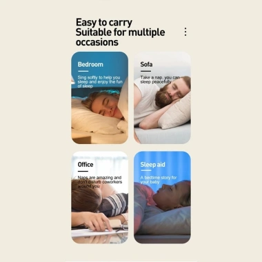 Loa Bluetooth Dưới Gối Truyền Xương, Sạc Lại, Stereo Không Dây, Tiếng Ồn Trắng Gia 399.300 VND