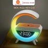 Loa Bluetooth G THTO Sạc không dây Đồng hồ báo thức Đèn ngủ LED RGB Decor 189k 5