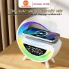 Loa Bluetooth G THTO Sạc không dây Đồng hồ báo thức Đèn ngủ LED RGB Decor 189k 6