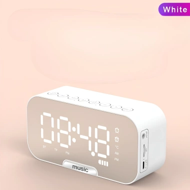 Loa Bluetooth G5 cao cấp: âm thanh chất lượng, đồng hồ báo thức, FM, đèn LED - 19.994₫