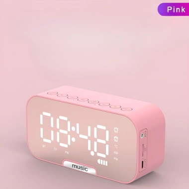 Loa Bluetooth G5 cao cấp: âm thanh chất lượng, đồng hồ báo thức, FM, đèn LED - 19.994₫