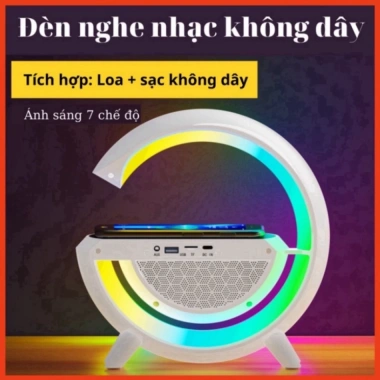 Loa Bluetooth G63 - Bluetooth mạnh mẽ, âm nhạc sống động, sạc không dây, đồng hồ & đèn ngủ, giảm giá 90.000₫
