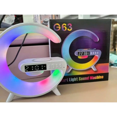 Loa Bluetooth G63 - Bluetooth mạnh mẽ, âm nhạc sống động, sạc không dây, đồng hồ & đèn ngủ, giảm giá 90.000₫