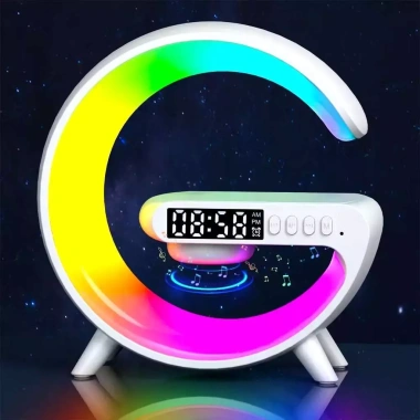Loa Bluetooth G63 không dây 5.3, sạc không dây, đèn LED di động, đồng hồ báo thức - giảm còn 89.999 VND 4