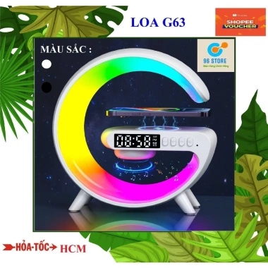 Loa Bluetooth G63 sạc nhanh không dây, đèn LED đa màu, thiết kế sang trọng, âm thanh sống động - chỉ 88.800₫