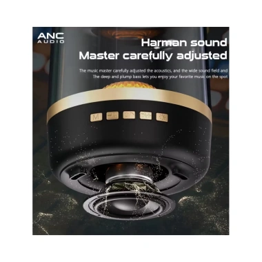 Loa Bluetooth Glass 5 Bass 10W - Âm Thanh Vòm, LED RGB, Không Dây, Giá 100k