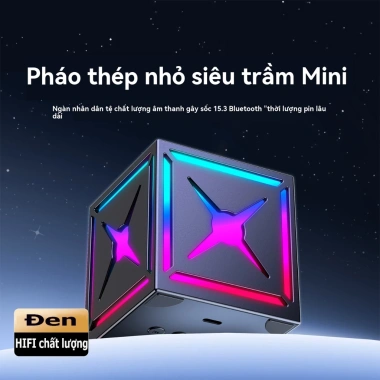 Loa Bluetooth HIFI di động RGB 360° âm trầm mạnh, âm thanh mini sống động, giảm giá 98.350₫ 7