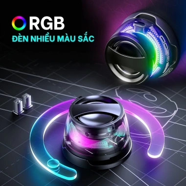 Loa Bluetooth Hít Từ Tính Nam Châm, Trong Suốt LED RGB, 7h Sử Dụng Chỉ 99.000₫ 2